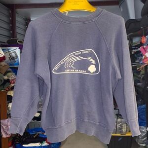 True Vtg 50s Green Meadows Girl Scout Council Camp Wahanaha Sweatshirt Sz S / M